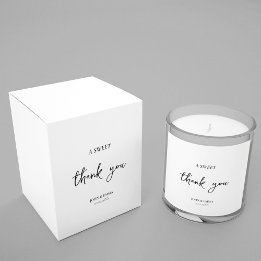 Elegant Black and White Wedding Theme Favor Box