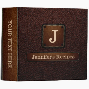 Elegant Black bean Leather Look Binder