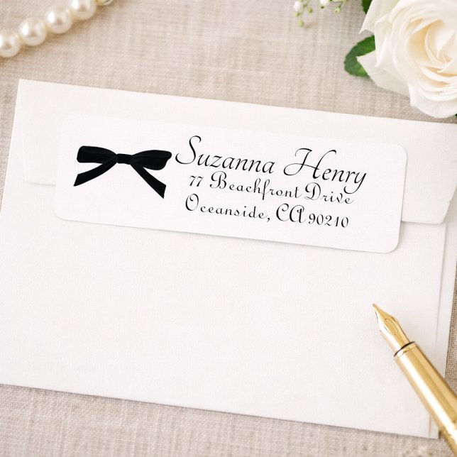 Elegant Black Bow Classy Handwriting (Creator Uploaded)
