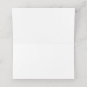 Elegant Black Bow Wedding Folded Place Cards