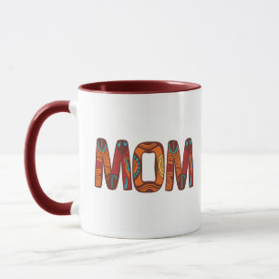 Elegant Black brown mom  Mug