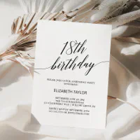 18th birthday invitation discount
