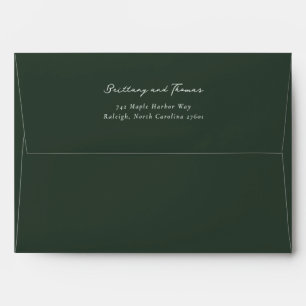 Elegant Black Calligraphy Envelope