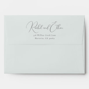 Elegant Black Calligraphy Envelope