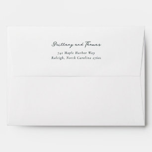 Elegant Black Calligraphy Envelope