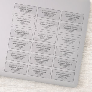 Elegant Black Calligraphy Return Address Labels