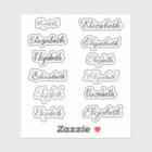 Elegant Black Calligraphy Script Name Personalized