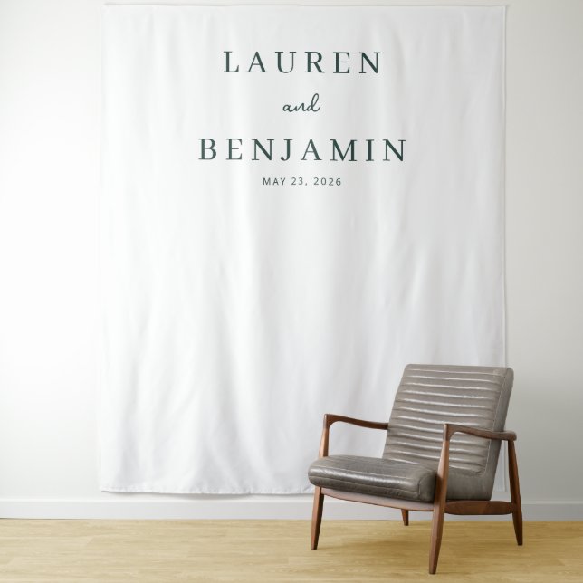 Elegant Black Calligraphy Tapestry (In Situ)