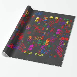 Elegant Black Carbon Fibre Style Print Background Wrapping Paper