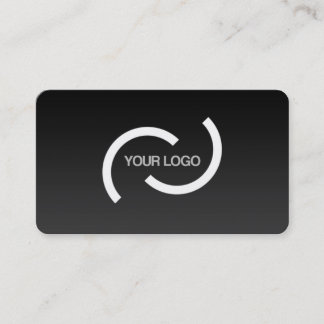 Elegant black card. Customize with your own logo. Business Card