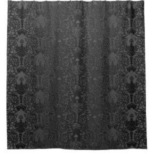 Elegant Black Damask Lace