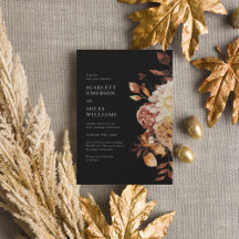 Elegant Black Fall All In One Wedding