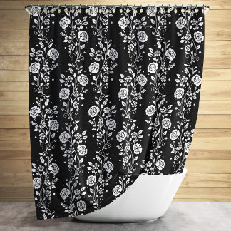 Elegant Black Floral Pattern