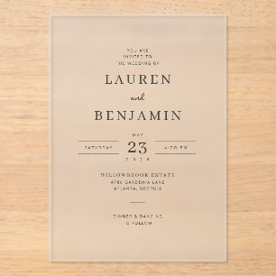 Elegant Black Formal Invitation