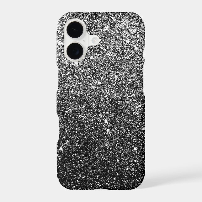 Elegant Black Glitter iPhone 7 case (Back)