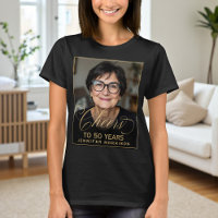 Elegant Black & Gold 50th Birthday Party Photo