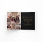 Elegant Black Gold 5 Photo Collage Christmas 