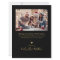 Elegant Black Gold 5 Photo Collage Christmas 