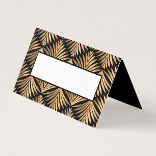 Elegant Black Gold Art Deco Gatsby Wedding Party