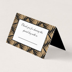 Elegant Black Gold Art Deco Gatsby Wedding Party