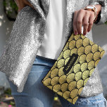 Elegant Black Gold Art Deco Pattern Personalized Accessory Pouch<br><div class="desc">Elegant Black Gold Art Deco Vintage Fan Pattern Personalized Name Duffle Bag features an elegant art deco pattern in black and gold. Add your custom monogram,  name or text for a fabulous gift for family and friends. Created by Evco Studio www.zazzle.com/store/evcostudio</div>