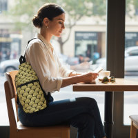 Elegant Black Gold Art Deco Vintage Fan Pattern