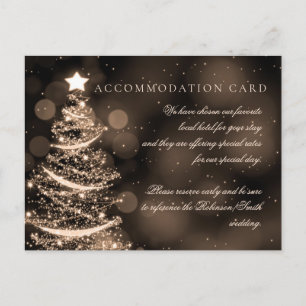 Elegant Black Gold Christmas Elegant Accommodation Postcard