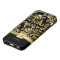 Elegant Black & Gold Damask with Monogram