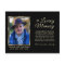 Elegant Black Gold Funeral Memory Thank You
