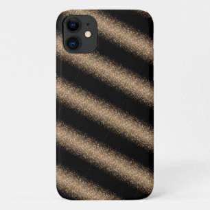 Elegant Black & Gold Glitter Ombre iPhone 11 Case