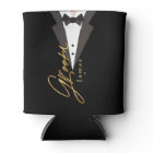 elegant black gold Groom Bachelor Party Seltzer C