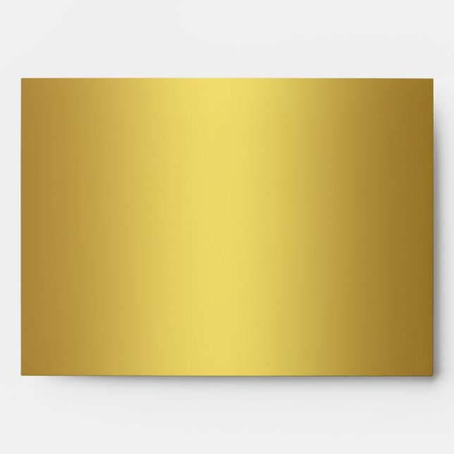 Elegant Black Gold Linen Envelopes (Front)