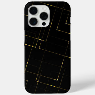 Elegant Black & Gold Marble iPhone 15 Pro Max Case