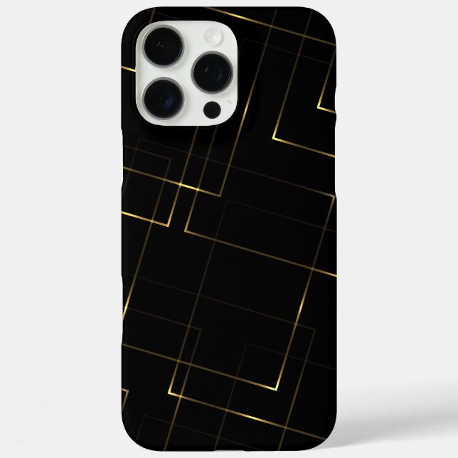 Elegant Black & Gold Marble Case-Mate iPhone Case (Back)