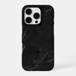 Elegant Black & Gold Marble iPhone 16 Pro Case