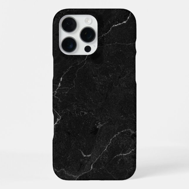 Elegant Black & Gold Marble iPhone Case (Back)