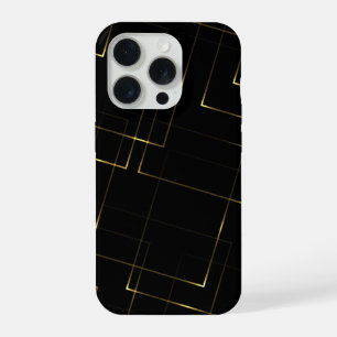 Elegant Black & Gold Marble iPhone 15 Pro Case