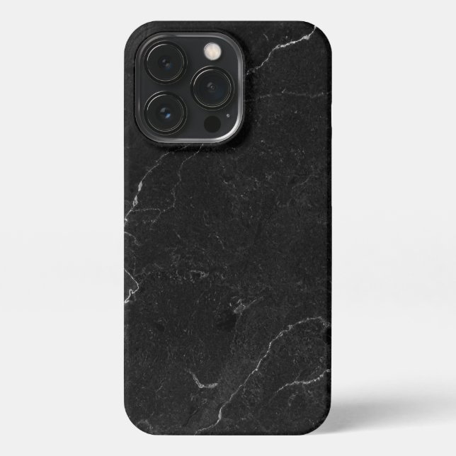 Elegant Black & Gold Marble iPhone Case (Back)