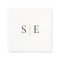 Elegant Black Gold Monogram Minimalist