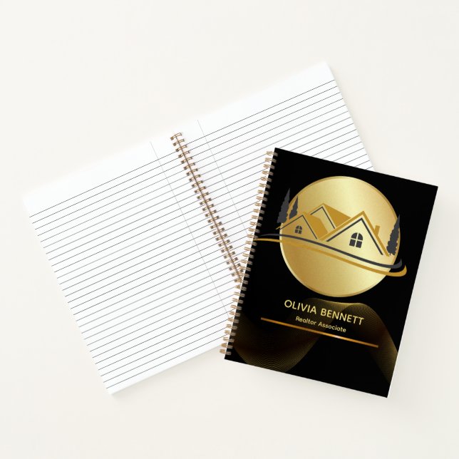 Elegant Black & Gold Notebook (Inside)