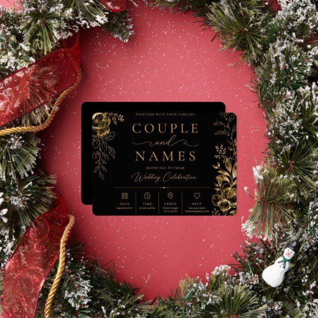 Elegant Black & Gold Personalized  (Insitu)