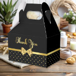 Elegant Black & Gold Surprise Birthday Party Favor Box<br><div class="desc">Celebrate in style with this sophisticated black and gold favour boxes! Designed for a memorable milestone birthday, this invitation blends class and excitement, making it perfect for any special celebration. Some of the visual elements in this design are obtained from Freepik.</div>
