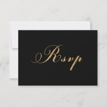 Elegant Black Gold Wedding