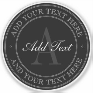 Elegant Black Grey Editable Text Transparent
