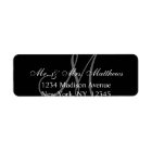 Elegant Black Grey Monogram Wedding