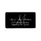 Elegant Black Grey Monogram Wedding