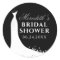 Elegant Black Grey Wedding Gown Bridal Shower