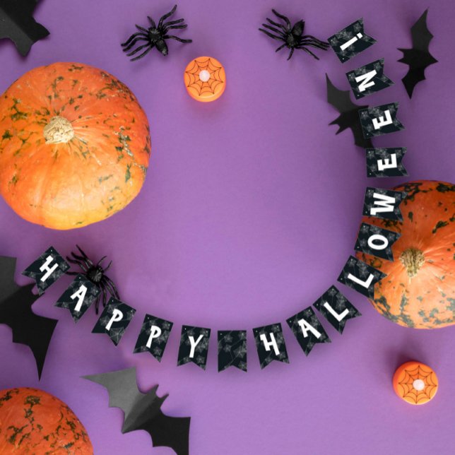Elegant black Halloween Bunting Flags (Elegant black Halloween Bunting Flags
)