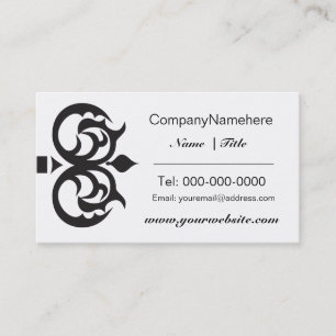 Elegant Black Key Business Card Design