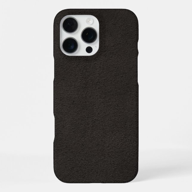  Elegant Black leather iPhone Case (Back)